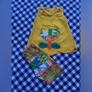 Retro colorful toddler outfit